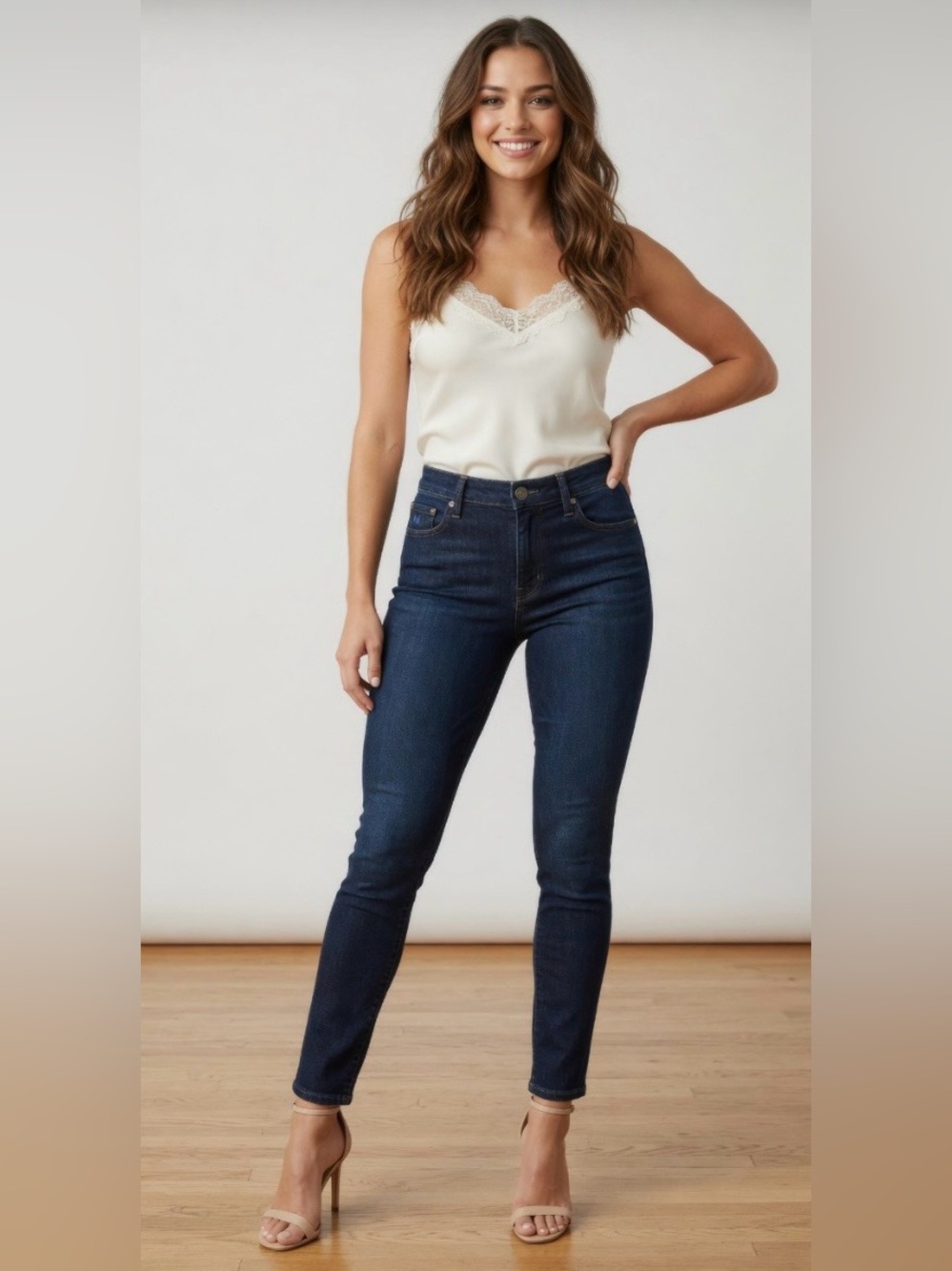 Y2K Marc Jacobs Chrissie 003 Low Rise Skinny Dark Wash Stretch Dressy Jeans